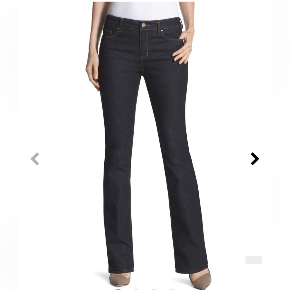 Chico's Platinum Black Quartz WR Bootcut Jeans Chico’s Size 1.5R / 10